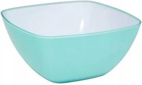 Munar szögletes tál 25 cm műanyag, menta