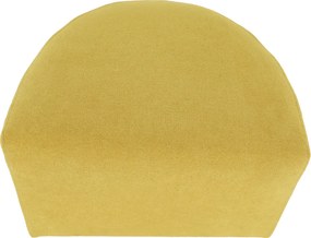 Klub fotel puffal, mustár, ROSE