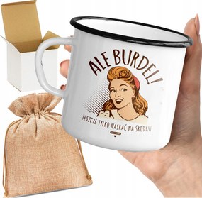 Bögre_emalin Nyomott Mintával Anya Szöveg Vicces De Bordélyház Anya