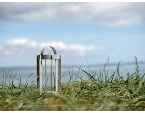 Világosszürke USB kültéri LED lámpás (magasság 30 cm) Firefly – Zone