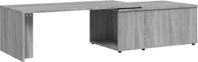 vidaXL szürke sonoma színű fatermék dohányzóasztal 150x50x35 cm