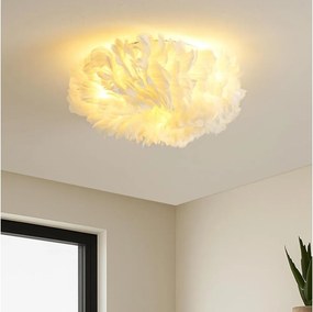 BRILAGI - Mennyezeti lámpa FEATHER 3xE27/40W/230V átm. 40 cm fehér