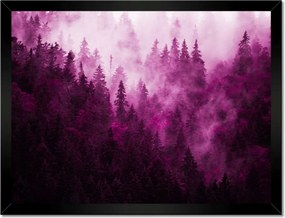 Poszterek keretben 40x30 Tájkép Rózsák Hegyek Köd