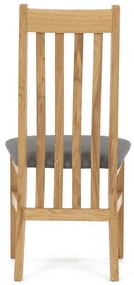 Natúr Tömörfa Étkezőszék, Szürke Üléssel. C-2100 GREY2