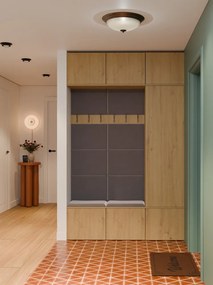 HAGA III 1SZ2W előszobafal 150x35x238 cm, tölgy