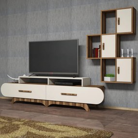 Flora S - Walnut, Cream