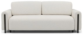 Elefántcsont színű buklé kinyitható-tárolóhelyes kanapé 244 cm Arcadova – ELTAP