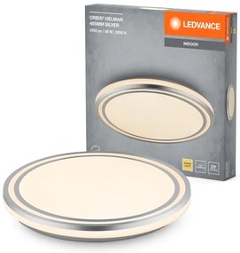 Ledvance - LED Mennyezeti lámpa ORBIS HELMAN LED/36W/230V átm. 48,5 cm ezüst
