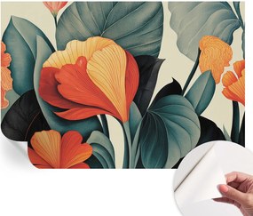 Öntapadós Stílusos Dekoratív Fotótapéta Színes virágok 152x104 cm