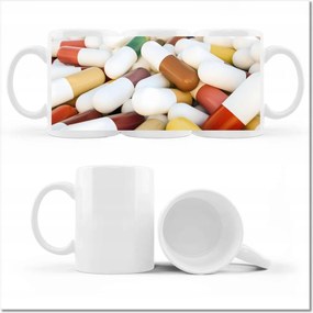 Fotó bögre Egy halom orvosi tabletta