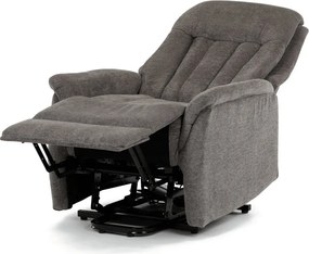 Elektromos relax fotel állítható háttámlával szürke szövet TV-Q8575 GREY2