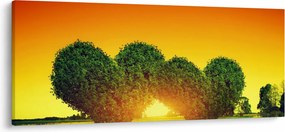 Kép - szív a fák tetején (120x50 cm)