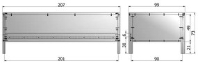 Zöld egyszemélyes ágy 90x200 cm Nikki – WOOOD