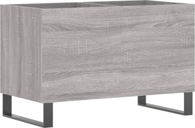 vidaXL szürke sonoma színű szerelt fa hanglemezszekrény 74,5x38x48 cm
