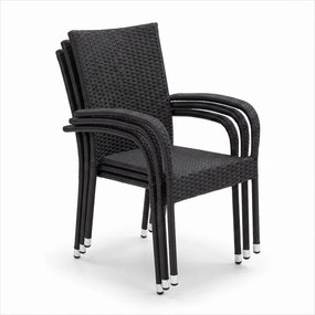 PARIS Kerti rattan szék szett - 6 db