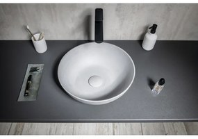 Sapho - FORMIGO ráépíthető mosdó átm. 39 cm beton/matt szürke