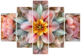 Kép - Kaleidoszkópos virág (150x105 cm)