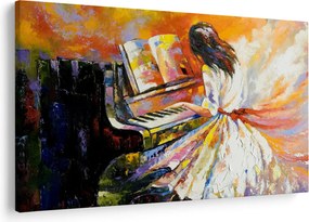 Kép - Egy nő zongorázása (90x60 cm)