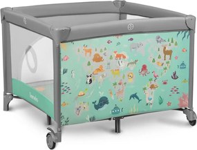 Lionelo - Játszókarám MILLE szürke-zöld