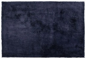 Sötétkék hosszú szálú szőnyeg 160 x 230 cm EVREN Beliani