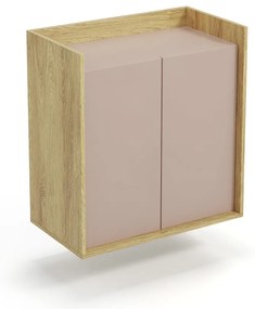 MOBIUS szekrény 2D szín: hikora tölgy/rózsaszín