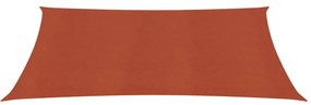 terrakotta HDPE napvitorla 160 g/m² 3 x 5 m