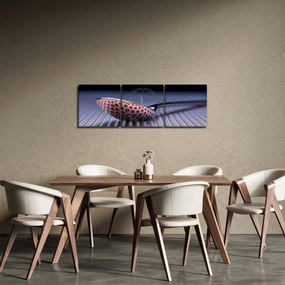 A visszaverődés képe (órával) (90x30 cm)