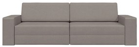 Függőleges Kanapéágy 2 az 1-ben Taupe 245x150x60.5 cm Szövet