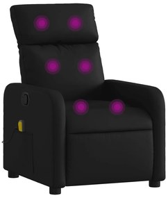 fekete műbőr masszázsfotel