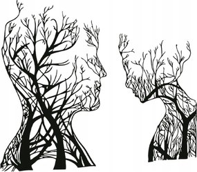 Kép Áttört Fa Pár Konyhába Nappaliba Fali Dekoráció 3D Panel