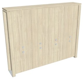 Verno+ magas szekrény 260 x 46 x 210 cm, akác