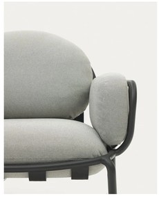 Szürke fém kerti fotel Joncols – Kave Home