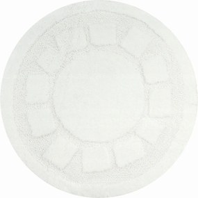 Fürdőszobaszőnyeg Gumírozott Kerek Wc-hez Fehér Óceán átm. 100 cm