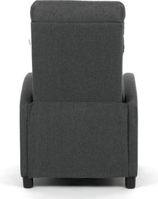 Polohovací křeslo, šedá, látka, TV-W3397 GREY2
