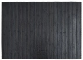 négyszögletű szürke bambusz szőnyeg 70 x 100 cm