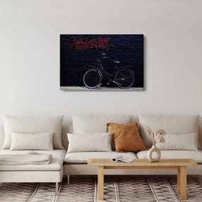 Egy kerékpár képe Amszterdamban (90x60 cm)