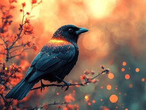 Vászonkép Canvas Madár Természet Állatvilág Nap 100x75