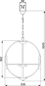Hinkley Lighting EUCLID HK-EUCLID-6P Csillár 6x60W/E14