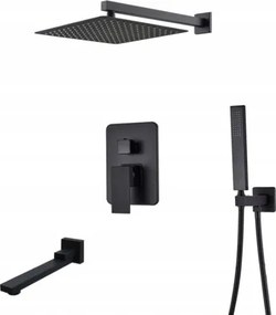 Falsík alatti zuhanyszett fekete Black 40 Box