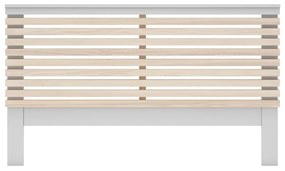 Fehér-natúr színű ágytámla borovi fenyő dekorral 146x100 cm Campus – Marckeric