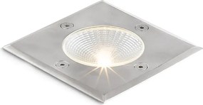 RENDL RIZZ SQ 105 rozsdamentes acél 230V LED 3W 96° IP65 3000K