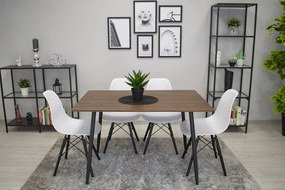 Akció Fehér OSAKA szék fekete lábakkal II. osztály