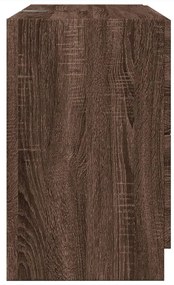 barna tölgy színű szerelt fa mosdószekrény 78 x 37 x 59 cm
