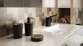 BISK Erga Plain, álló fogkefe pohár, matt fekete, ERG-06570