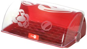 Avangarda kenyérdoboz, Domotti, 33,5x25 cm, műanyag, piros