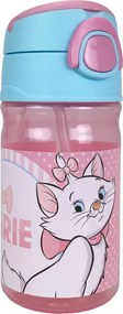 Disney Marie Dots műanyag szívószálas kulacs akasztóval 350 ml