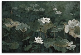 Gario Vászonkép Vintage tavirózsa Méret: 100 x 70 cm