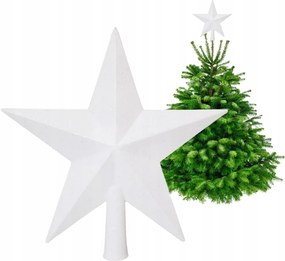 Fehér Csillag Karácsonyfára Csillag Spic Karácsonyfadísz 20 cm