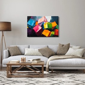 Kép - Színes kockák (90x60 cm)