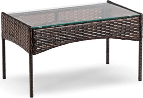 Kerti bútor szett barna/bézs színben – MISSISIPI